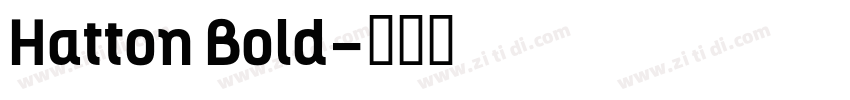 Hatton Bold字体转换